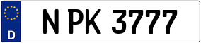 Truck License Plate